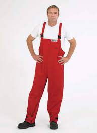 Lac-Mac Chemical Splash Protection Bib Overall, Red