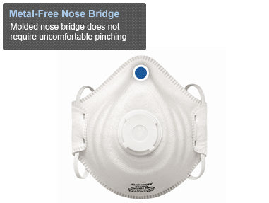 PeakFit® N95 Disposable Vented Organic Vapors (OV) Particulate Respirator, 10/Box