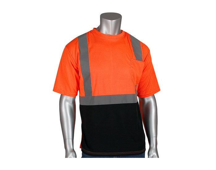 312-1250B-OR - ANSI Type R Class 2 Short Sleeve with Black Bottom