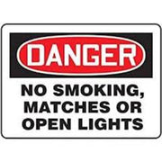 FT-MCHL147XV - DANGER FLAMMABLE NO SMOKING, MATCHES OR OPEN LIGHTS/ ADHESIVE DURA-VINYL / 7" X 10"