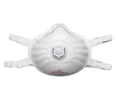 Respirador desechable para partículas ventiladas TruAir® P100, 5/caja