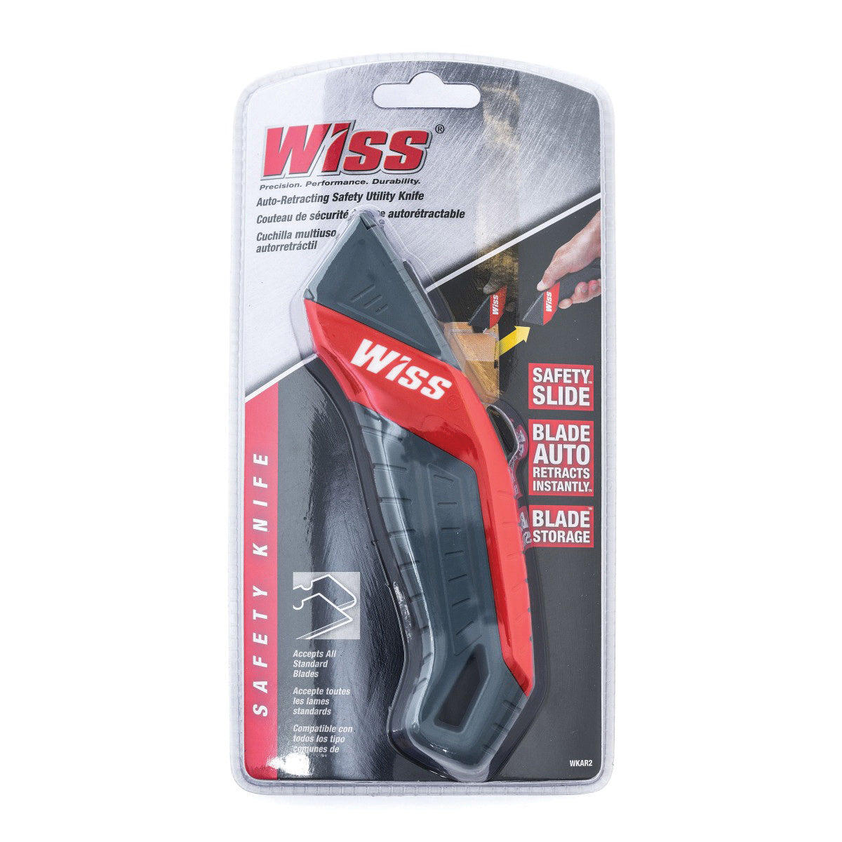 WKAR2 AUTO-RETRACTING UTILITY KNIFE