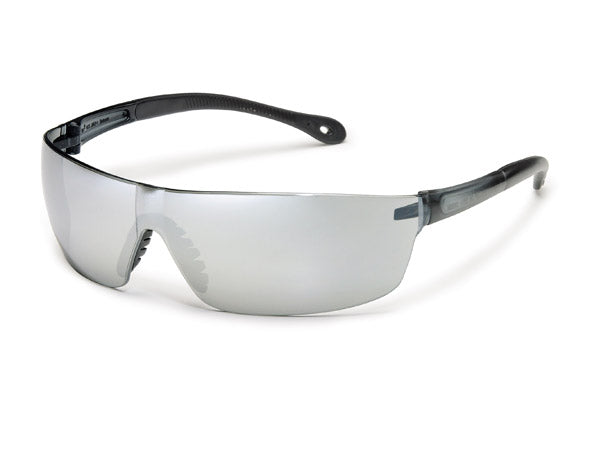 448M - GRAY TEMPLES WITH SILVER MIRROR LENS