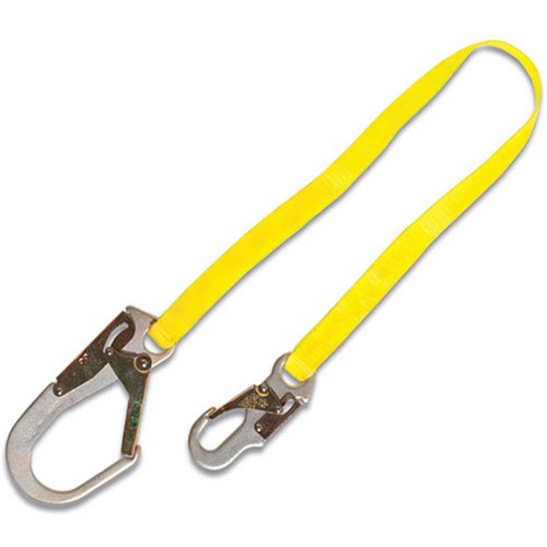 01261 - Guardian 4-Foot Single Leg Non-Shock Absorbing Lanyard with Rebar Hook.